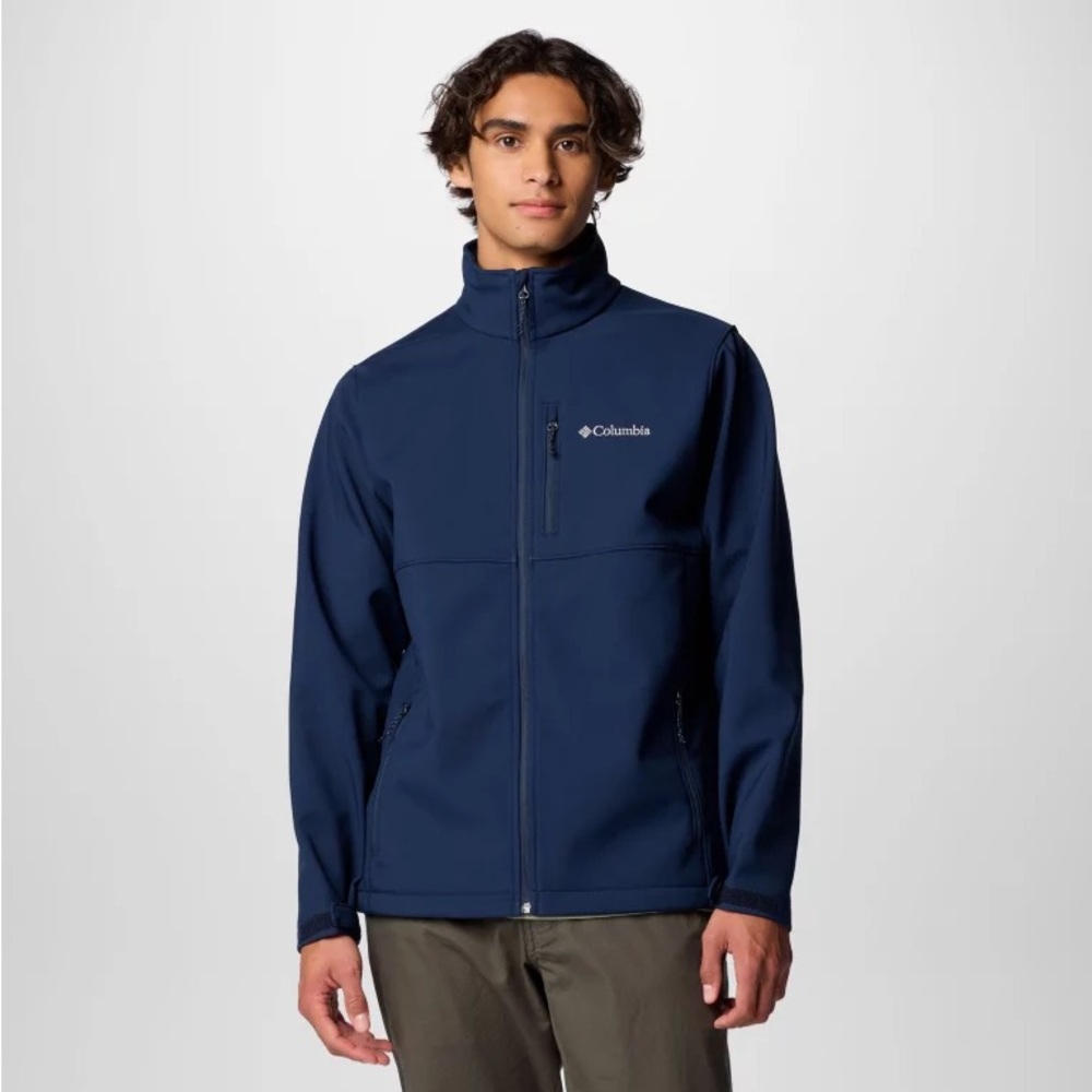 Columbia Men's Ascender Softshell Jacket Collegiate Navy Size Small